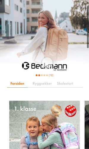 Ark.no brand page built by blikket